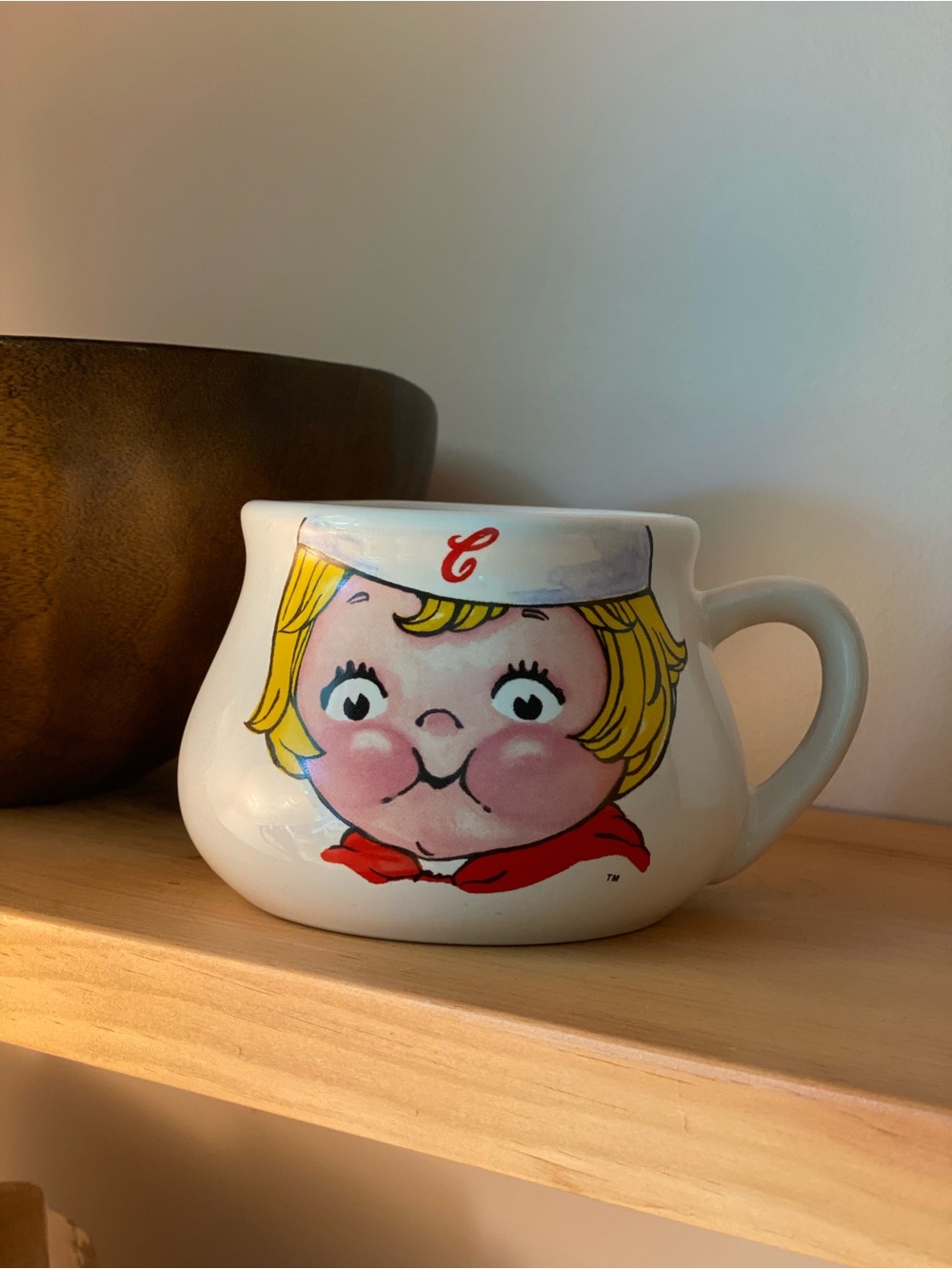 Vintage 1998 Campbell Soup Kid Ceramic Pot-Belly Mug